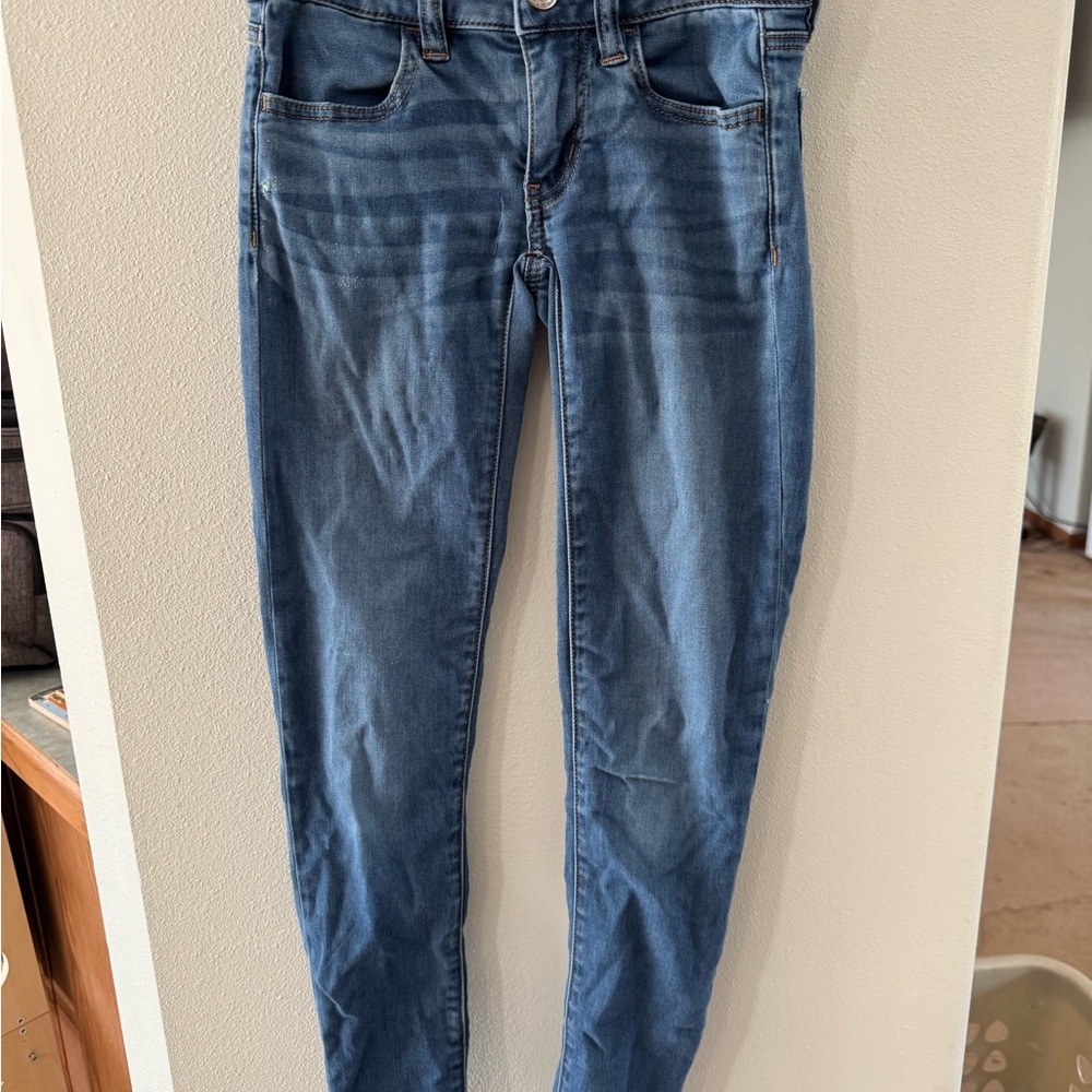 American Eagle Outfitters Blue Skinny Jeans Classic Denim